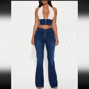 Stylish Denim Halter Jumpsuit